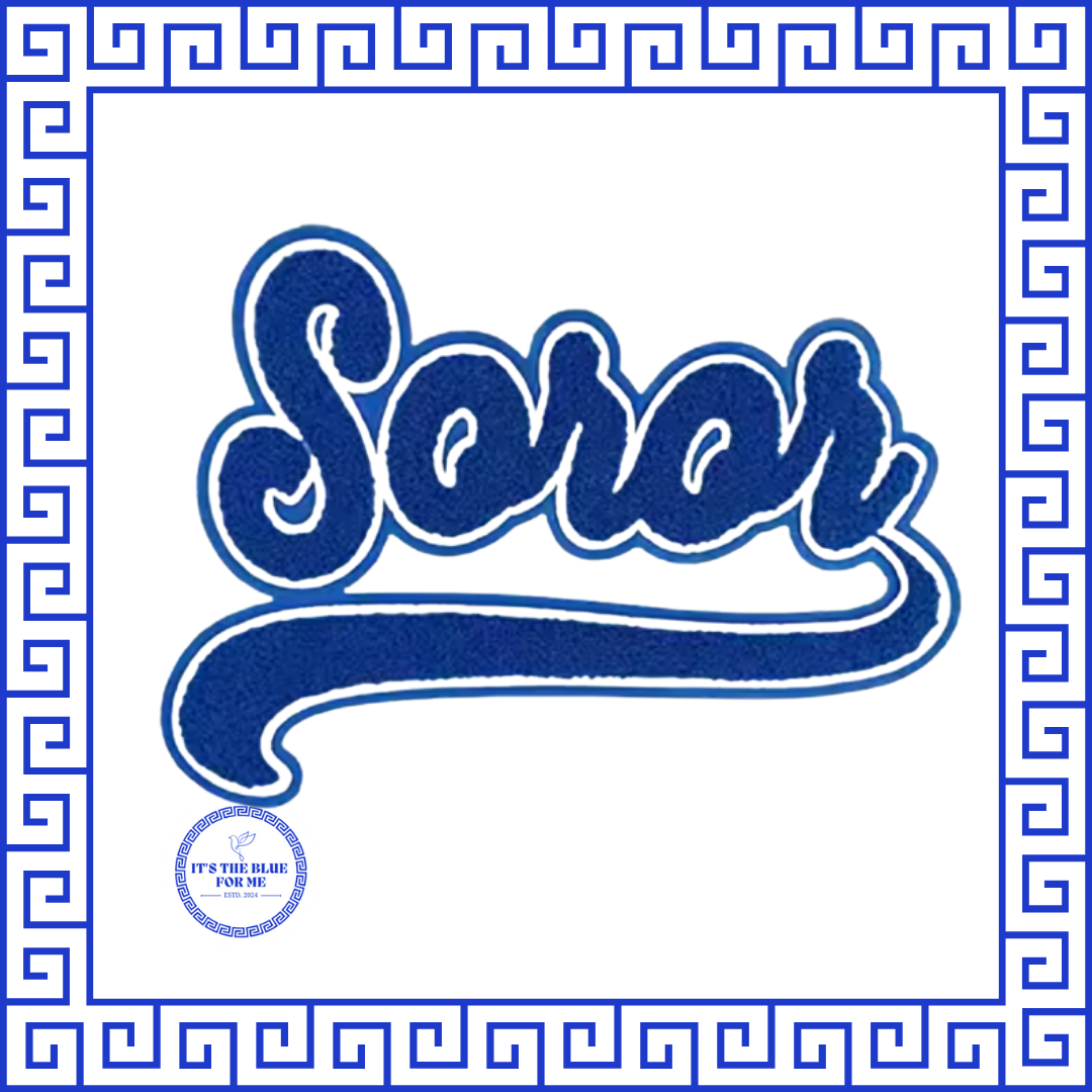 Chenille Soror Patch