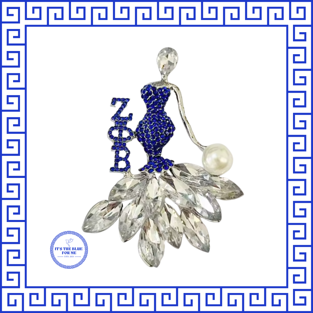 Zeta Lady Pin with Pearl