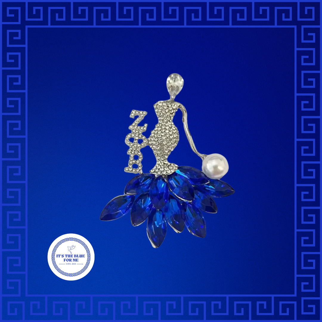 Zeta Lady Pin with Pearl