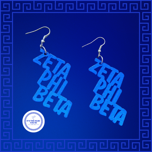 Zeta Phi Beta Wooden Earrings