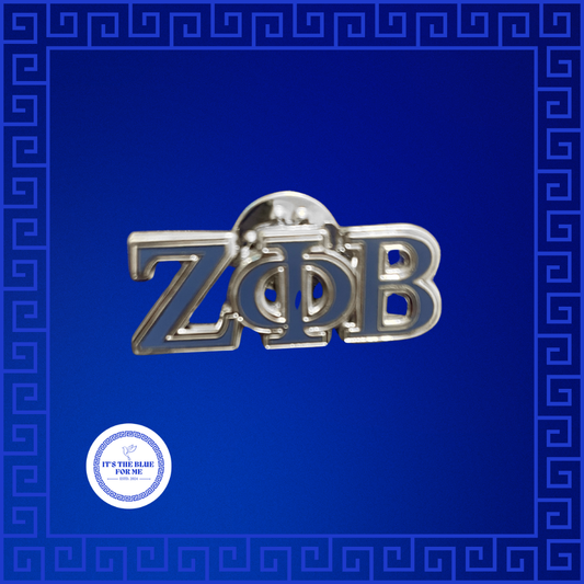 Z Phi B Letter Pin