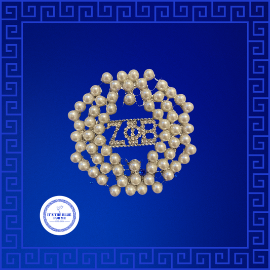 Pearl Z Phi B Brooch