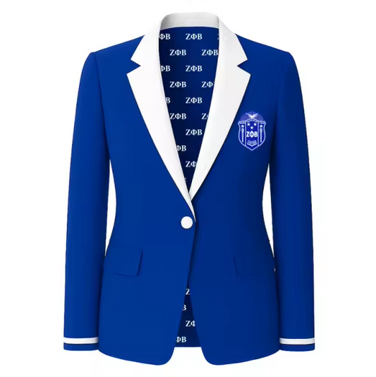 ZETA PHI BETA'S DOUBLE TRIM BLAZER