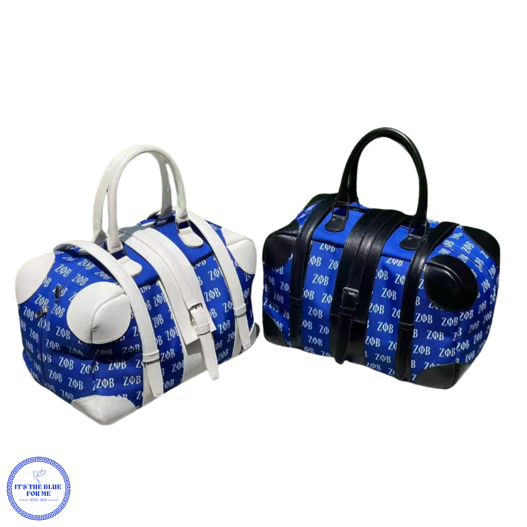 ZETA PHI BETA LUXURY TRAVEL WEEKENDER BAG