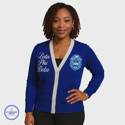 “Zeta Phi Beta” Cardigan